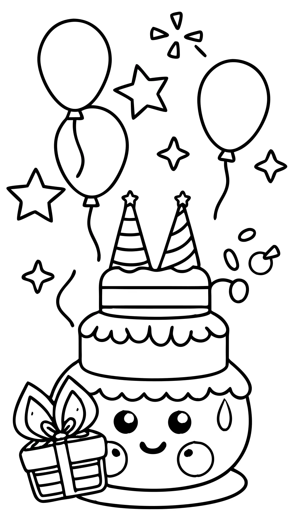 free printable birthday coloring pages